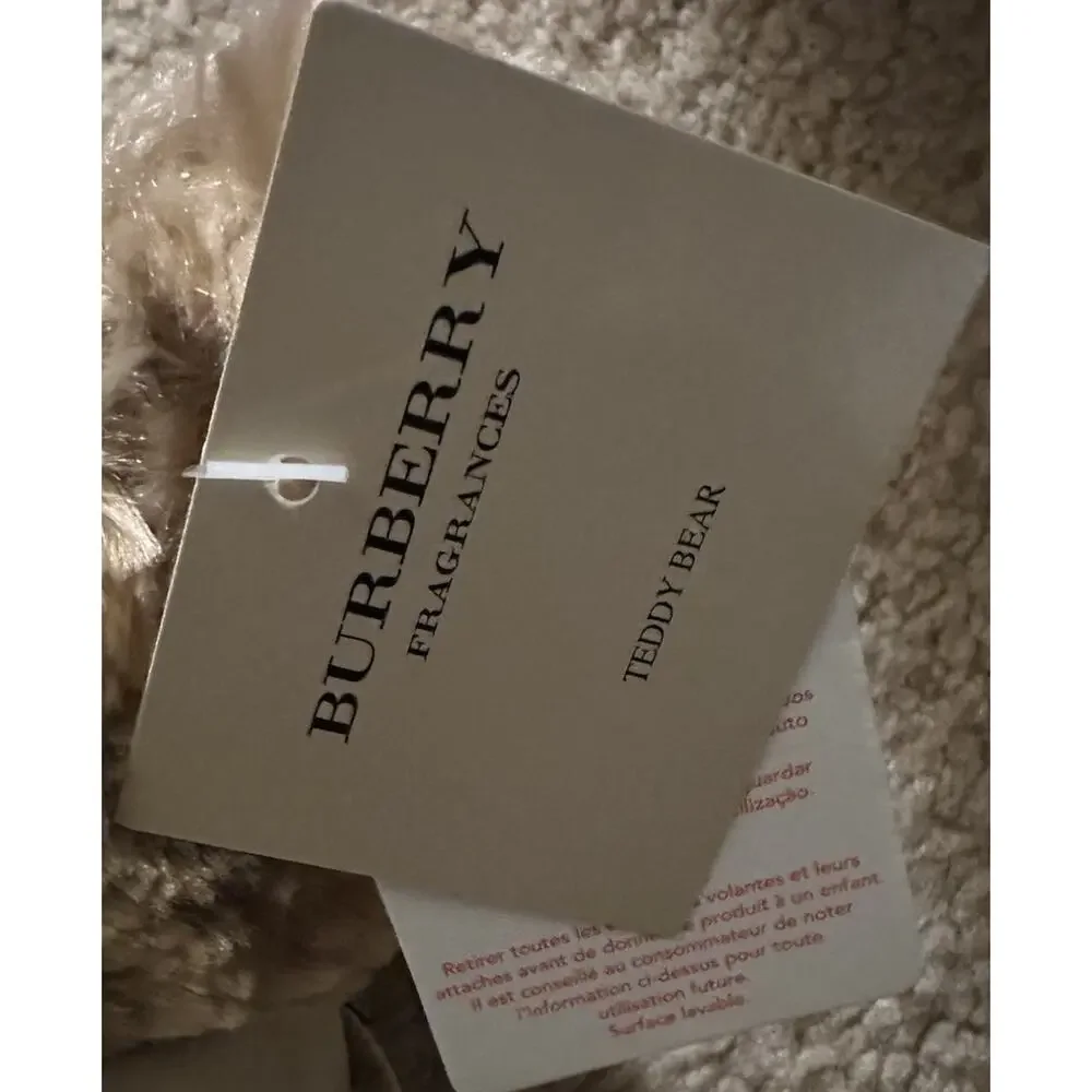 Burberry Fragrances Teddy Bear Plush Quilted Coat Beige With Tag